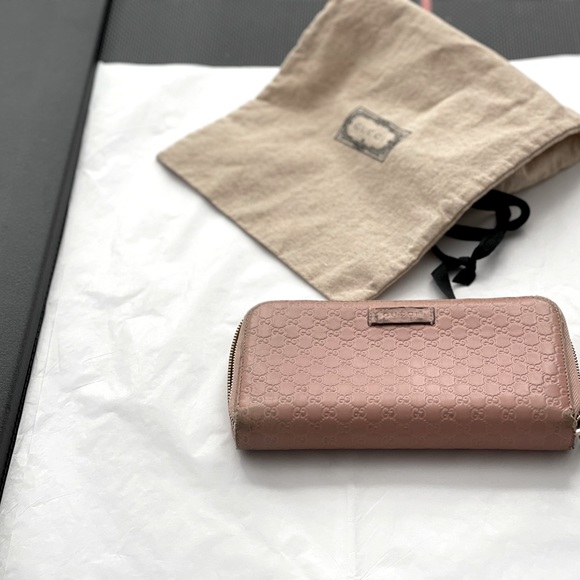 GUCCI - Micro Guccissima Zip Around Continental Wallet - Picture 4 of 16
